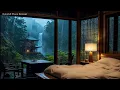 Relaxing Sleep Music with Gentle Rain 🌧️ Soft Piano with Cozy Japanese Garden Retreat