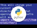 python Change the scripts working directory to the script s own directory