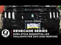 2015-2023 Mustang Install Renegade Series Euro-Style Taillights
