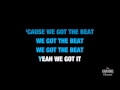 Download Lagu We Got The Beat in the Style of \