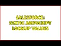 Salesforce Static Ampscript lookup values 2 Solutions