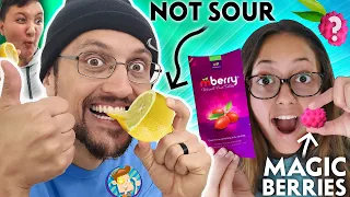 Download MAGIC Berries Turn SOUR foods SWEET! (FV Family mBERRY Taste Test Challenge) MP3