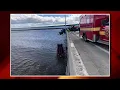 Dangling semi removed after chain-reaction crash on Dames Point Bridge