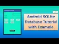 Android SQLite Database Tutorial with Example part-1