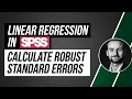 How to calculate robust standard errors in SPSS for linear regression