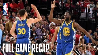 TRAIL BLAZERS vs WARRIORS Golden State Eyes a Trip to Their 5th Consecutive NBA Finals Game 4