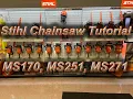 Stihl Chainsaw Tutorial MS170 MS251 and MS271 Farm Boss