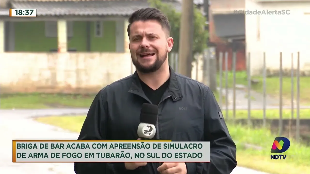 Simulacro de arma de fogo é apreendido em Tubarão após briga de bar