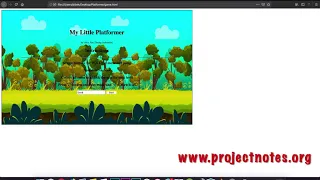 A Platform Game Simple Javascript Game Code ProjectNotes