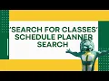 Searching for Classes in Schedule Planner