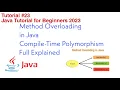 Method Overloading in Java Compile-time Polymorphism Full Explained with Example Program