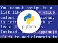 Create an empty list with certain size in Python