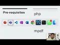 Generating pdf from HTML in 3 steps in php English