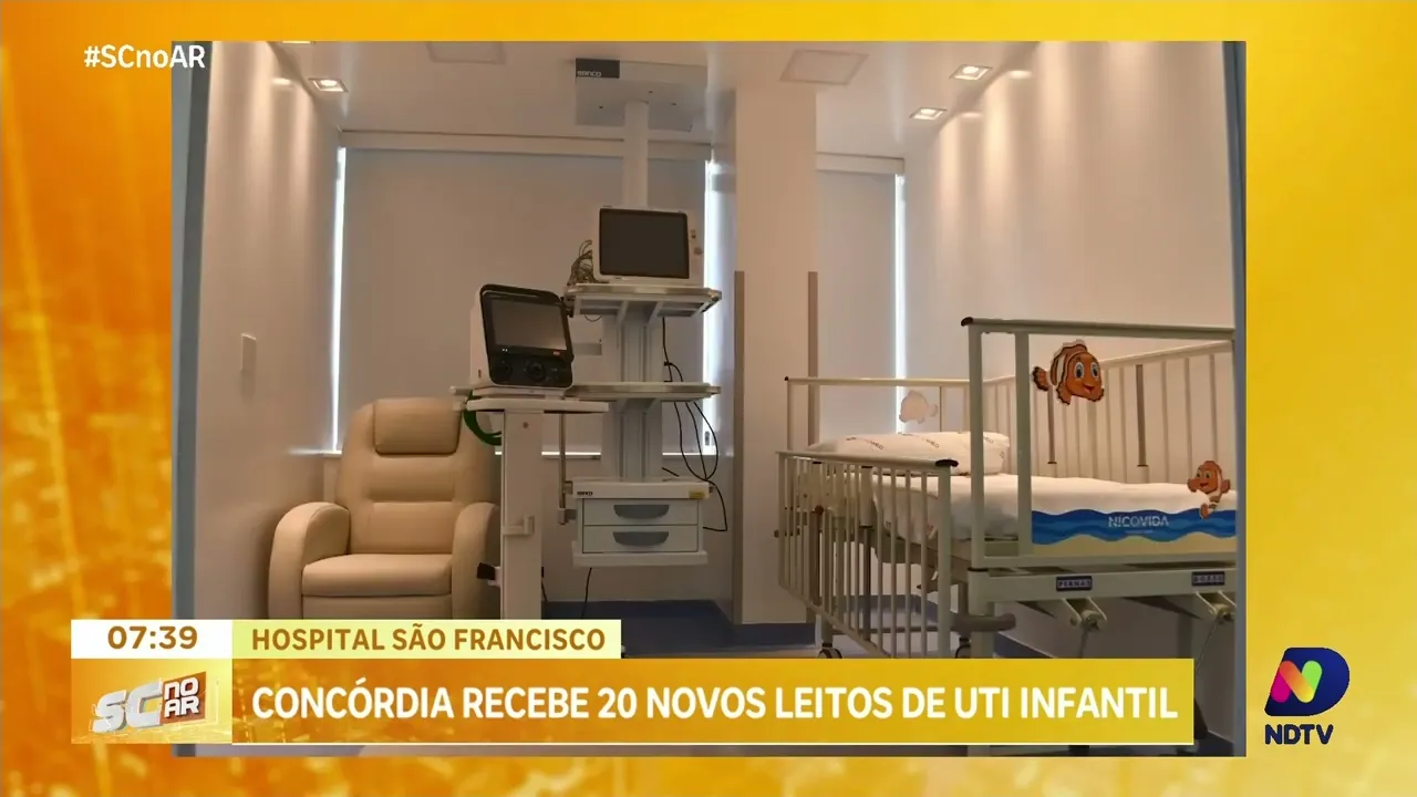 Hospital São Francisco, em Concórdia, recebe 20 novos leitos de UTI infantil