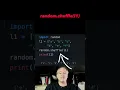 Randomly shuffle Python list