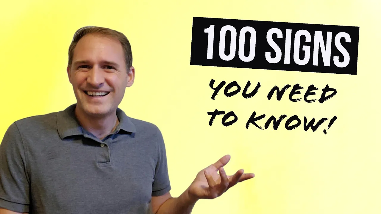 100 Basic Signs You Should Know | Part 1: Starting Conversations in ASL