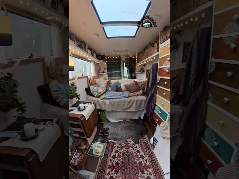 Living in an old DHL van?!