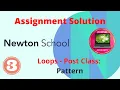 Pattern Printing in Java Loops Assignment Right angle pattern Newton School Assignment Answer