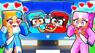 CRAZY FAN GIRLS KIDNAPPED OMZ ROXY in Minecraft