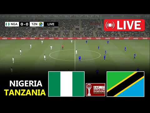 Video Thumbnail: Nigeria vs Tanzania | Africa Cup Of Nations 2025 | Full Match Streaming | PES 21 Simulation