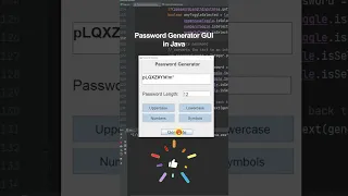 I made a password generator in java