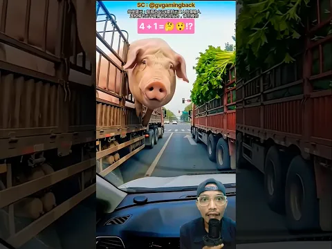 ibab mencuri daun bawang dari truck sebelah‼️😱 #ahorts