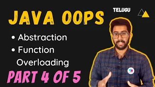 Java OOPs in telugu Part 4 Abstraction Overloading in telugu Constructors Vamsi Bhavani