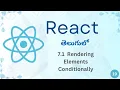 What is Conditional Rendering in React React Full Course in Telugu TechZoom Media TZM