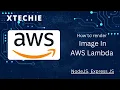 how to render image in AWS Lambda using Node JS and express js