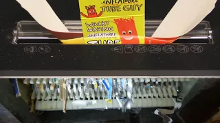 ASMR shredding packaging in a strong paper shredder