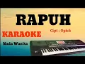 Download Lagu RAPUH (Opick) || KARAOKE NADA CEWEK ||  DANGDUT KOPLO