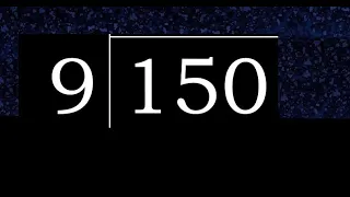Divide 150 By 9 Decimal Result Division With 1 Digit Divisors How To Do 