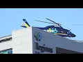 LifeLink III Helicopter N360LL Landing and Departing Regions Hospital In St Paul Minnesota
