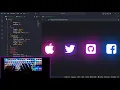 ASMR Coding-CSS glowing icons-No Talking