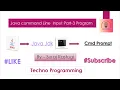 Java Program Input Using Command Prompt Part-3 Using Main method arguments