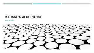 Kadane s Algorithm Explained Maximum Subarray Sum Made Simple