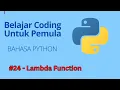 Belajar Coding Menggunakan Bahasa Python Untuk Pemula - Lambda Function