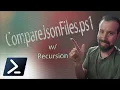 PowerShell Solutions Compare Two JSON Files w Recursion
