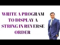 How to Print a String in Reverse Order in Assembly Language String Reverse Program