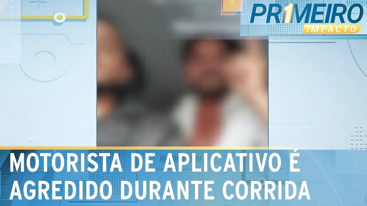 Motorista de aplicativo se nega a levar quatro passageiros e é agredido | Primeiro Impacto(28/11/23)