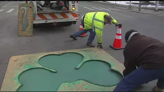 Holyoke DPW working on clearing routes for St Patrick s road race and parade