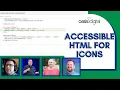 Accessibility for icons I SPAN EM elements -