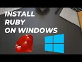 How to install and set up Ruby on Windows