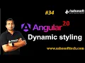 Dynamic styling in Angular 20 Data Binding in Angular Sahosoft