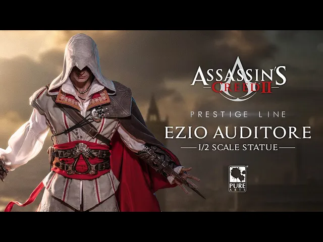 PureArts Prestige Line - Assassin’s Creed Ezio Auditore 1/2 Scale Statue Official Trailer