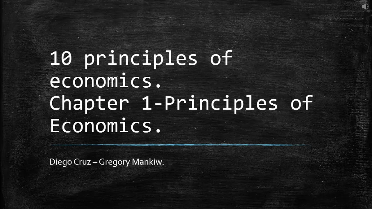 Ten Principles of Economics. Chapter 1. Principle of Economics