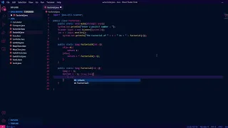 Factorial Iterative Function in Java
