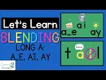 Let s Learn Blending Long A A - E AI AY