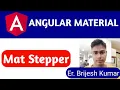 Mat Stepper Angular Material Stepper Stepper How to use stepper in angular project guides