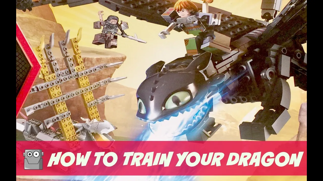How To Train Your Dragon in LEGO STOP MOTION LEGO Hiccup Builds Toothless | LEGO | Billy Bricks